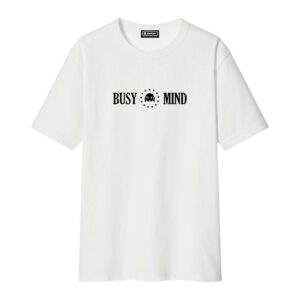 TEE WHITE BUSY MIND STAR